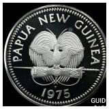 1975 Papua New Ginea Silver 5 Kina