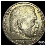 1935-A Germany Silver 5 Reichsmark CHOICE BU