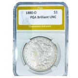 1880-O Morgan Silver Dollar PGA Brilliant UNC