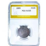 1809 Classic Head Half Cent PGA AU58