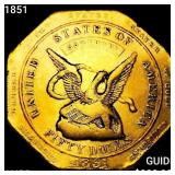 1851 "887" $50 Cal Gold Assay HIGH GRADE