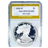 2006-W Silver Eagle PGA PR70 DCAM