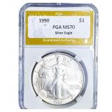 1990 Silver Eagle PGA MS70