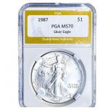 1987 Silver Eagle PGA MS70