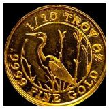 Monarch Precious Metals 1/10 oz .9999 Fine Gold Ro