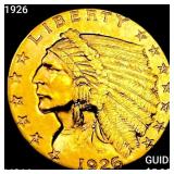 1926 $2.50 Gold Quarter Eagle CHOICE BU+