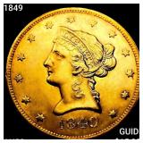 1849 $10 Gold Eagle CHOICE AU