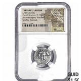 Thessaly, Larissa 400-365 BC Silver Plated "Foure