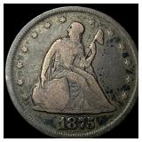 1875 Seated Liberty Twenty Cents LIGHTLY  CIRCULA