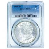 1885-O Morgan Silver Dollar PCGS MS63