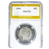 1915 Barber Half Dollar PGA F15
