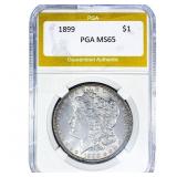 1899 Morgan Silver Dollar PGA MS65