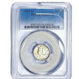 1935-D Mercury Silver Dime PCGS MS63 FB