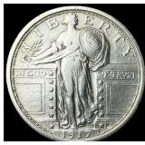 1917 Type 1 Standing Liberty Quarter CLOSELY  UNC
