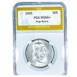 1955 Franklin Half Dollar PGA MS66+ Bugs Bunny