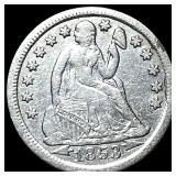 1853 Arrows Seated Liberty Dime NEARLY  UNCIRCULA