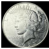 1923-S Silver Peace Dollar CHOICE AU