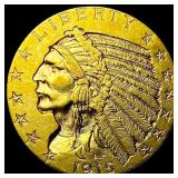 1915 Indian Head Half Eagle $5 Gold CLOSELY  UNCI