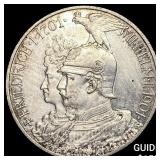 1901 Germany Prussia Silver 2 Mark