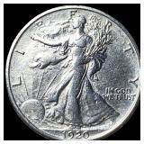 1920-D Walking Liberty Half Dollar CLOSELY  UNCIR