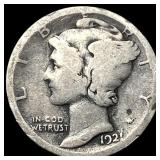 1921 Silver Mercury Dime NICELY CIRCULATED