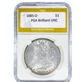 1885-O Morgan Silver Dollar PGA Brilliant UNC
