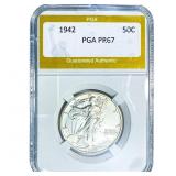 1942 Walking Liberty Half Dollar PGA PR67