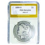 1899-O Morgan Silver Dollar PGA Genuine Micro O