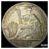 1922 French Indo-China .7813oz Silver Piastre