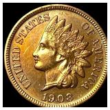 1908-S Indian Head Cent CHOICE AU