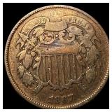 1867 Two-Cent Piece HIGH GRADE