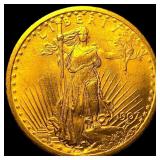 1907 No Motto Saint-Gaudens $20 Gold Double Eagle