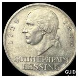 1929-A Germany Silver 3 Reichsmark