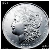 1901 Morgan Silver Dollar CHOICE AU+