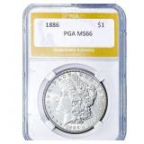 1886 Morgan Silver Dollar PGA MS66