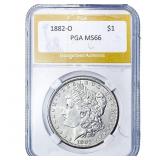1882-O Morgan Silver Dollar PGA MS66