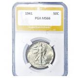 1941 Walking Liberty Half Dollar PGA MS66