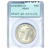 1936 Wisconsin Half Dollar PCGS MS65