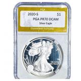 2020-S Silver Eagle PGA PR70 DCAM