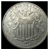 1866 Shield Nickel CLOSELY UNCIRCULATED