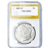 1897-O Morgan Silver Dollar PGA MS62