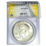 1972-S Eisenhower Dollar ANACS MS67