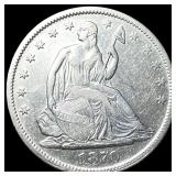 1870-S Silver Seated LIberty Half Dollar  UNCIRCU