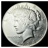 1934 Peace Silver Dollar CLOSELY UNCIRCULATED