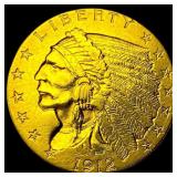 1912 Indian Head Gold $2.50 Quarter Eagle CLOSELY