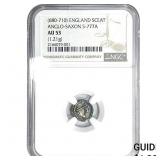 Anglo-Saxon England, 680-710 Silver Sceat NGC AU5