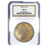 1885-O Morgan Silver Dollar NGC MS64