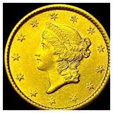 1853 Gold $1 Liberty Head CLOSELY UNCIRCULATED