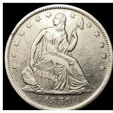 1859-O Silver Seated Liberty Half Dollar  NEARLY