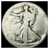 1919-D Silver Walking Liberty Half Dollar NICELY C